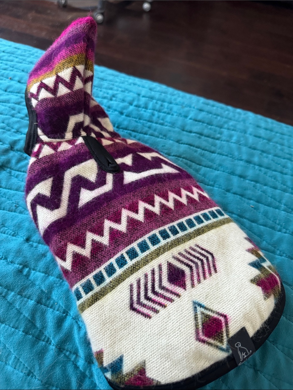 Aztec Woven Blanket Dog Jacket Coat Toy Breed